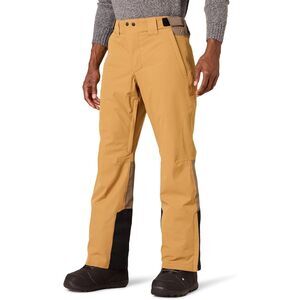 Amazon Essentials Men’s Waterproof Insulated Snow Ski Pants Black Gold – Size M